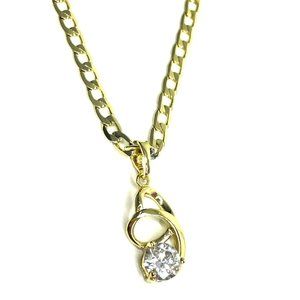 Diamond Spiral Pendant Necklace!